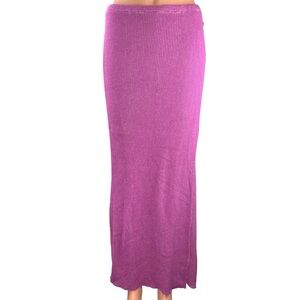 Free People Pink Maxi Wrap Skirt